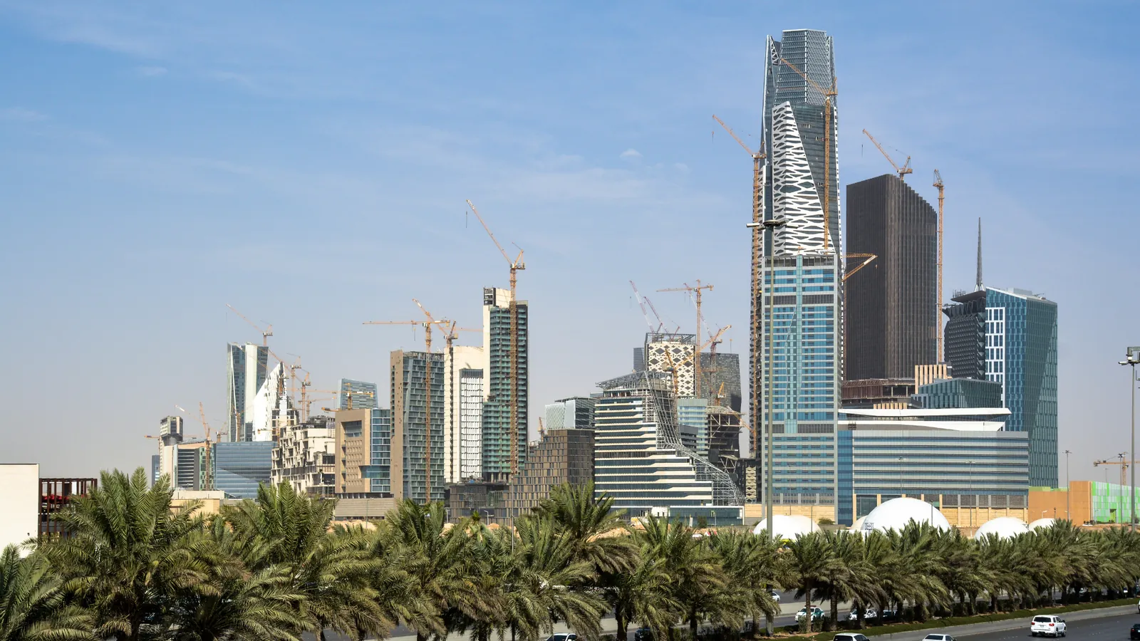 Riyadh skyline under construction, Saudi Arabia